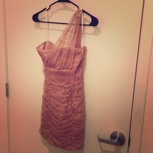 Sparkling pink champagne dress